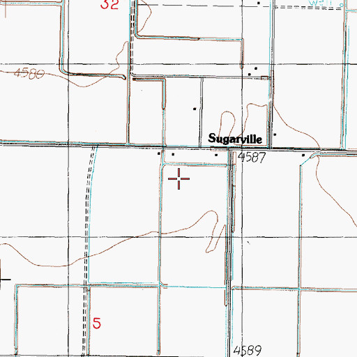Topographic Map of Desert Aviation Airport, UT