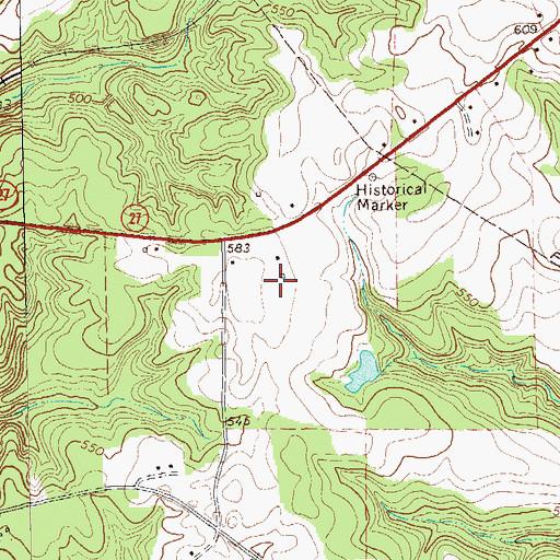 Topographic Map of Westbrook Airport, GA