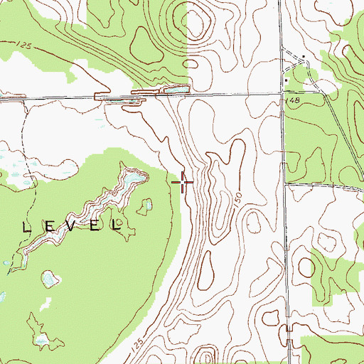 Topographic Map of Anderson Airport, GA