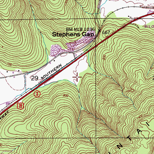 Topographic Map of J5 Mike Airport, AL