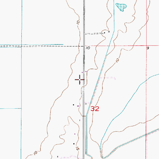 Topographic Map of Bruce Beard Airport, LA