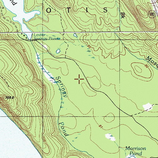 Topographic Map of Peasley Field, ME