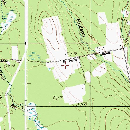 Topographic Map of Heartstone Farm Airport, ME