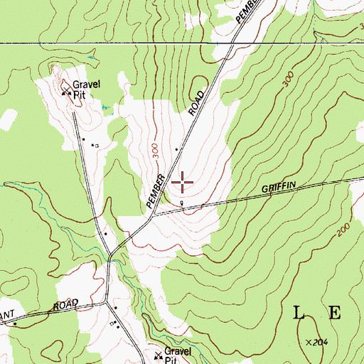 Topographic Map of Griffin Field, ME