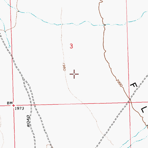 Topographic Map of Sagebrush Trails Estates Airport, AZ