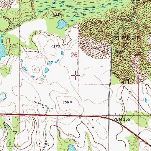 Topographic Map of Heart of Dixie Aero Estates Airport, AL