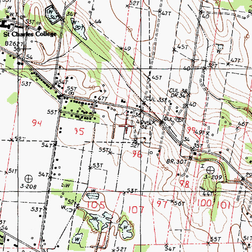 Topographic Map of Aeleron Airport, LA