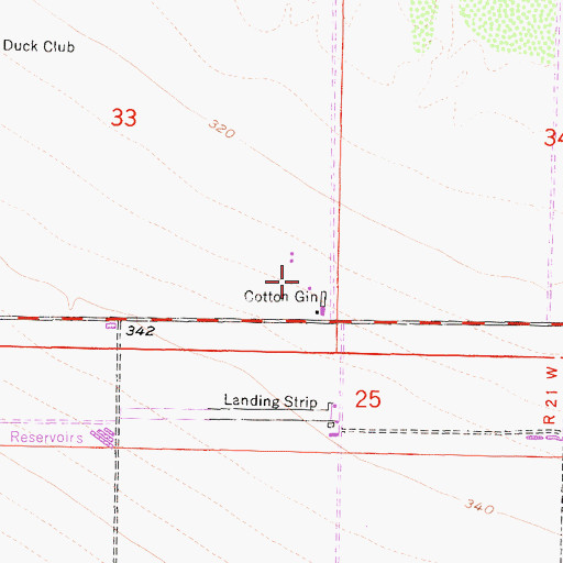 Topographic Map of Skydive San Joaquin Valley Airport, CA