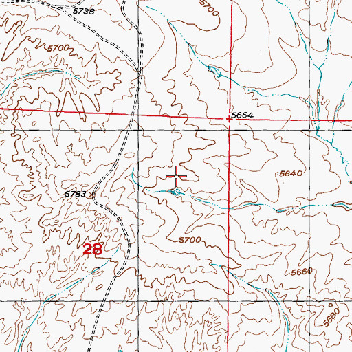 Topographic Map of American Falconry Airport, WY