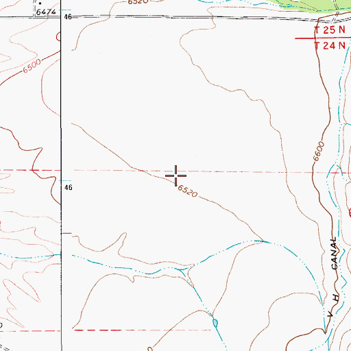 Topographic Map of Circle B Airport, WY