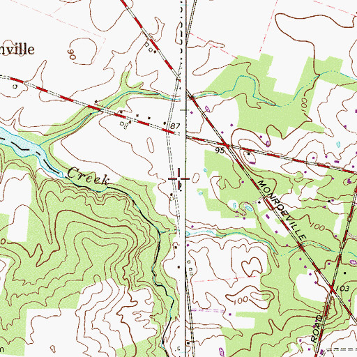 Topographic Map of Stallone Airport, NJ