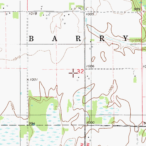 Topographic Map of Zenith Landing, MN