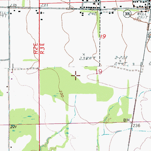 Topographic Map of Delta Regional Airport, AR