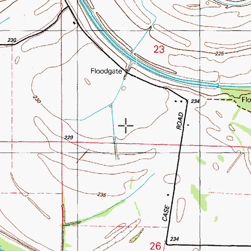 Topographic Map of Tango 7 Airport, AR