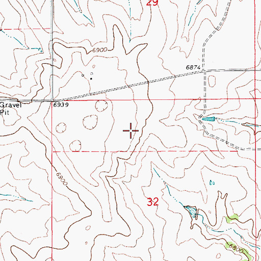 Topographic Map of Flying G Air Ranch, CO