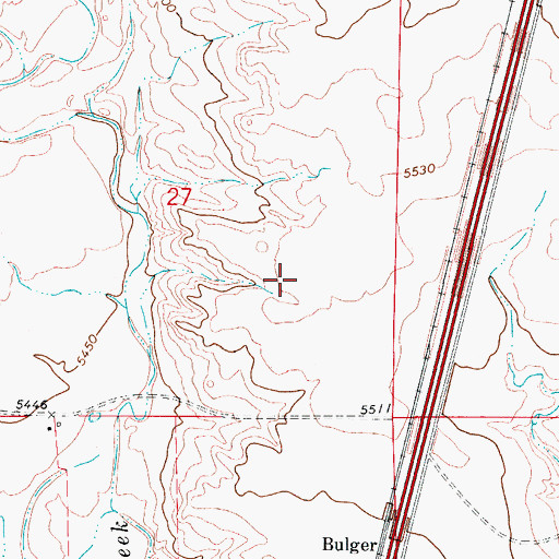 Topographic Map of Owl Canyon Airport, CO