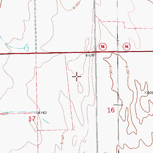 Topographic Map of Ria Airport, CO