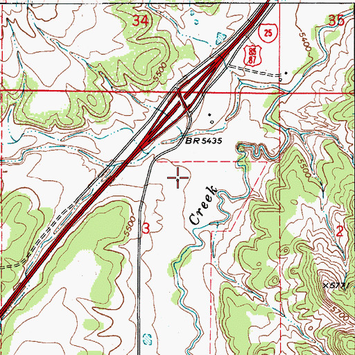 Topographic Map of The Flying Z Airport, CO