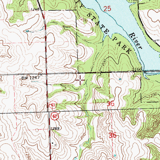 Topographic Map of Flying H Airport, KS