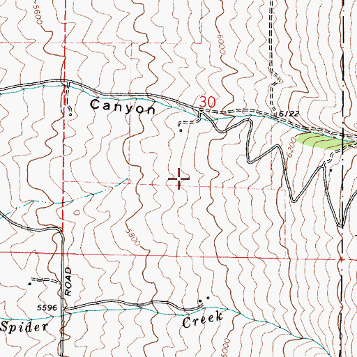 Topographic Map of Skyline Airport, ID
