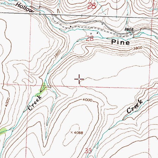 Topographic Map of Antone Ranch Airport, OR