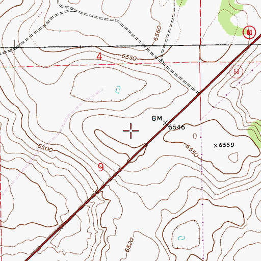 Topographic Map of White Mountain Ultralight Flightpark, AZ