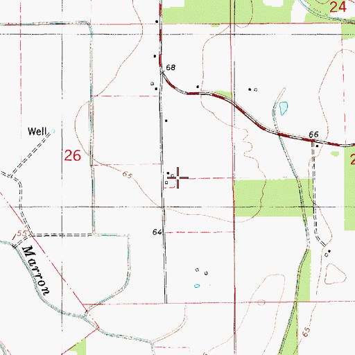 Topographic Map of Whitaker Ultralight Flightpark, LA