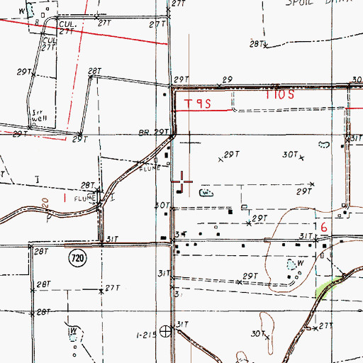 Topographic Map of Glenn's Strip Ultralight Flightpark, LA