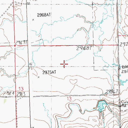 Topographic Map of Winnett Airport, MT