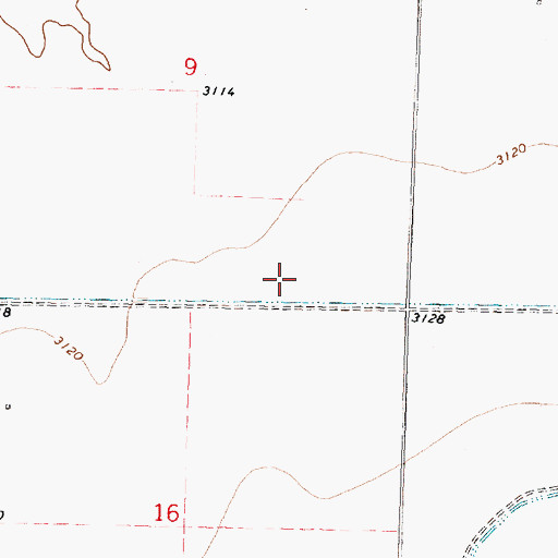 Topographic Map of Pale Morning Dun Ranch Airport, MT
