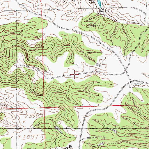 Topographic Map of Knox Ridge Airport, MT