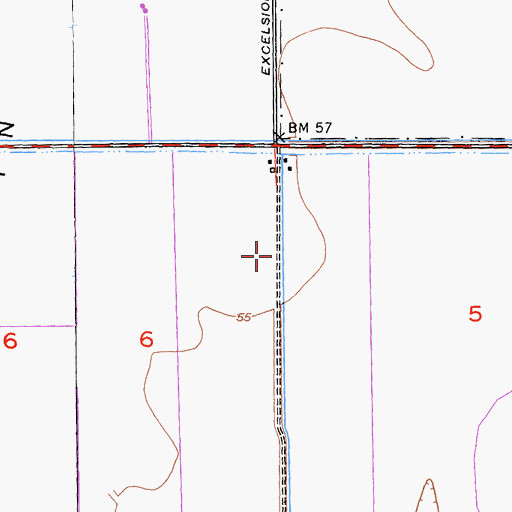 Topographic Map of Richter Airport, CA