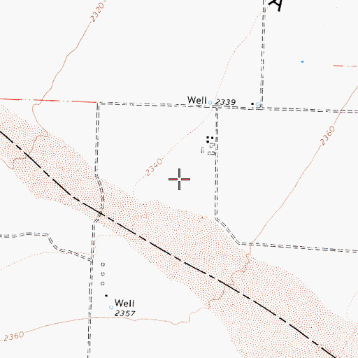 Topographic Map of Vosburgh Airfield, CA