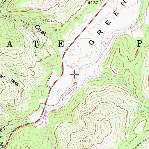 Topographic Map of Japacha Creek, CA