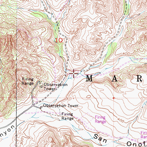Topographic Map of Jardine Canyon, CA