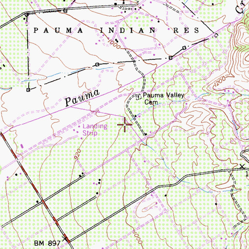 Topographic Map of Jaybird Creek, CA