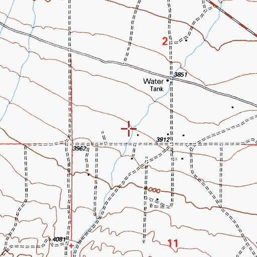 Topographic Map of Jesus Canyon, CA