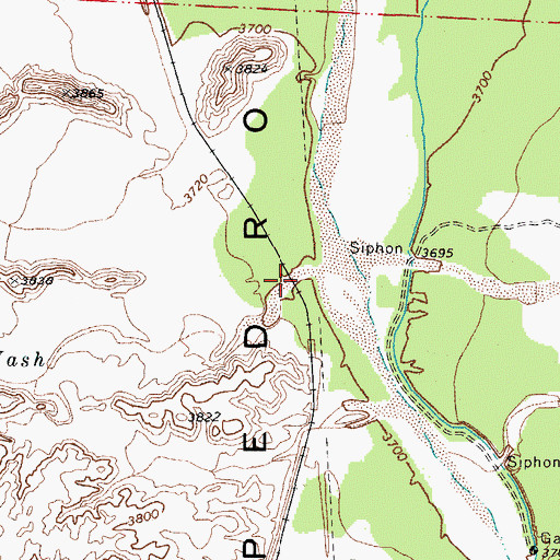 Topographic Map of California Wash, AZ