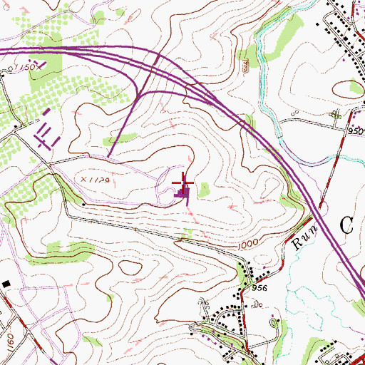 Topographic Map of Mount Nittany Medical Center, PA
