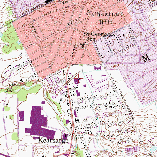 Topographic Map of Millcreek Community Hospital, PA