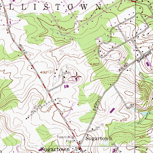 Topographic Map of Devereux Childrens Behavioral Health Center, PA