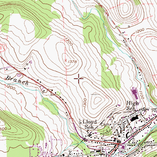 Topographic Map of Troy Community Hospital, PA