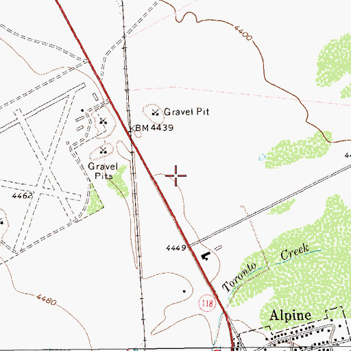 Topographic Map of Big Bend Regional Medical Center, TX