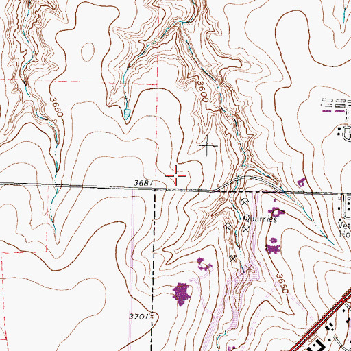 Topographic Map of Panhandle Surgical Hospital, TX