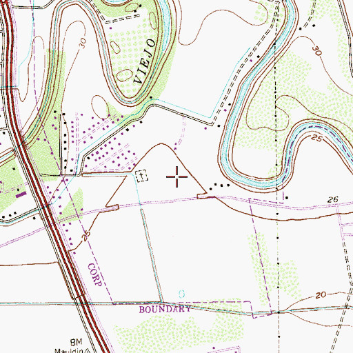Topographic Map of South Texas Rehabilitation Hospital, TX