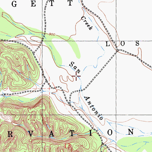 Topographic Map of Jolon Creek, CA