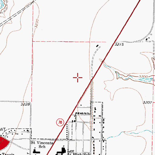 Topographic Map of Pampa Regional Medical Center, TX