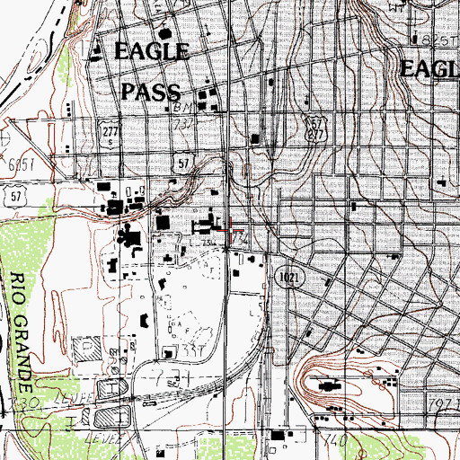 Topographic Map of Pediatric Specialty Rural Health Center, TX