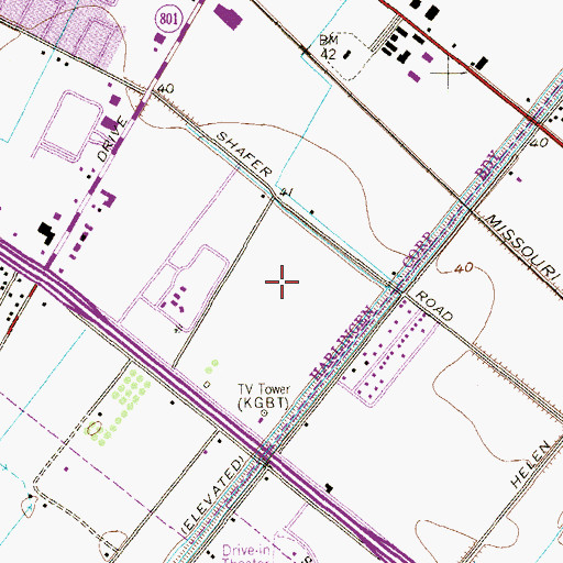 Topographic Map of Solara Hospital Harlingen, TX