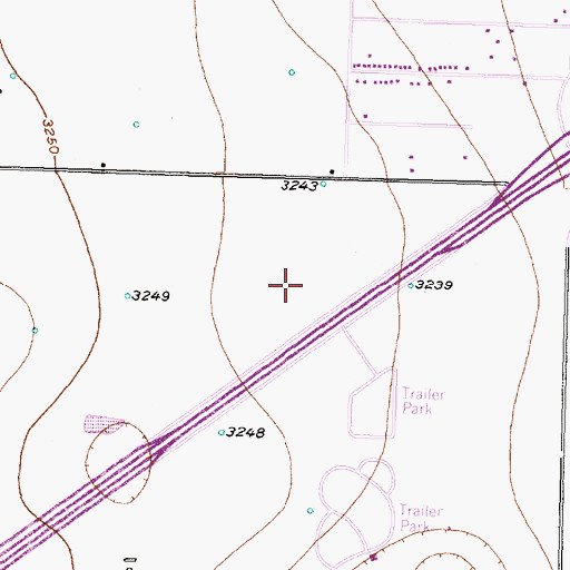 Topographic Map of Lubbock Heart Hospital, TX